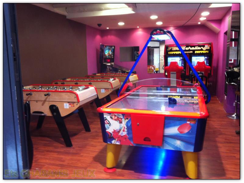 location pour salle de jeu flipper billard babyfoot