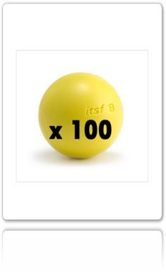 Balle officiel itsf-RS compétition Bonzini x100