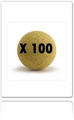Balle blanche liège Bonzini (x100)